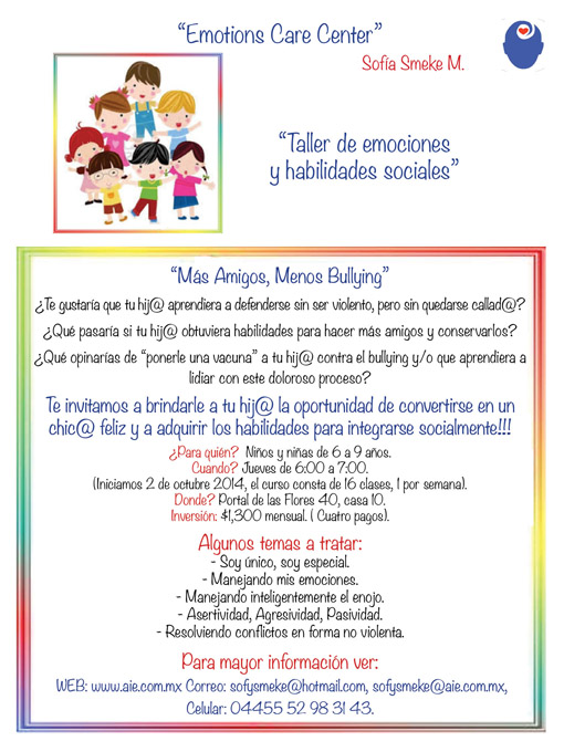 Taller de emociones para niños